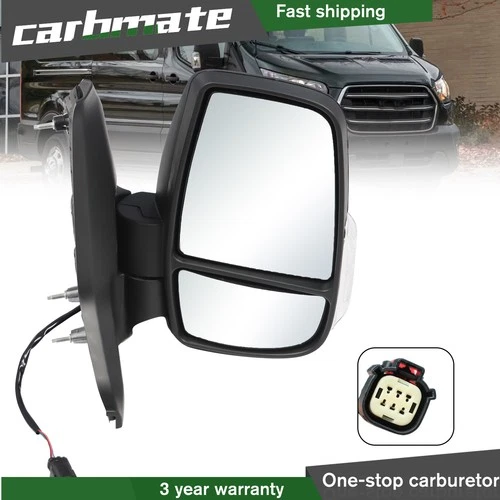 Passenger Right Side For Ford Transit 150 250 350HD 10-24 Power Mirror with Lamp