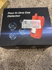 Gas Detector with Pump 4 Gas Monitor Multi Gas Detector CO EX O2 H2S Monitor ...