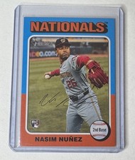 Nasim Nunez 2024 Topps Heritage #687 Rookie RC Nationals