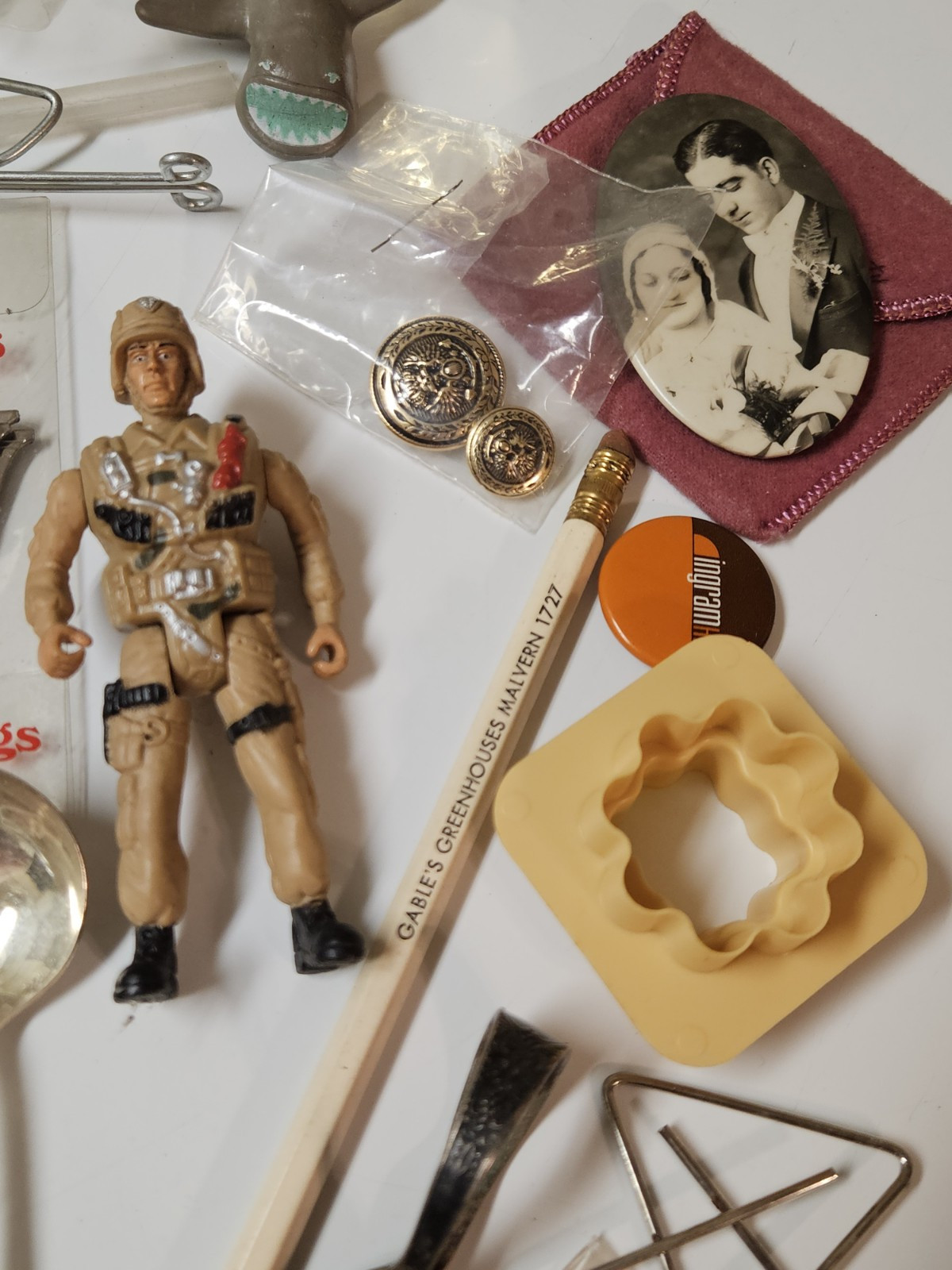 1.5 Lbs Junk Drawer Lot - Assorted Items Vintage - Modern Collectibles Figurines