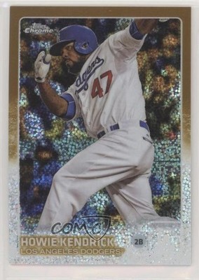 2015 Topps Chrome Update Mega Box Gold Refractor /250 Howie Kendrick #US309 0ae