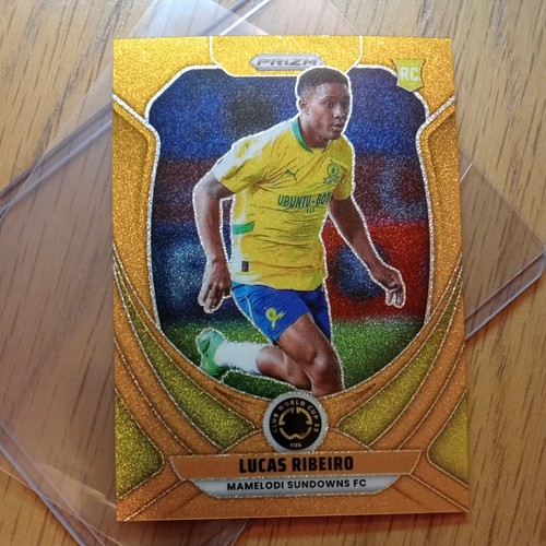 2025 Prizm FIFA Club World Cup Lucas Ribeiro True Gold Prizm Rookie RC #/10