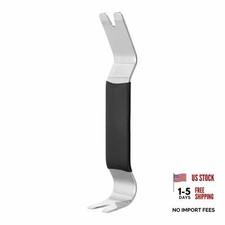 Car Trim Removal Tool 7" Steel Auto Double Head Clip Lifter Car Removal Black