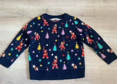 Weihnachtspullover Alter 2-3 Jahre Unisex M&S Qualität Festliche Kleidung