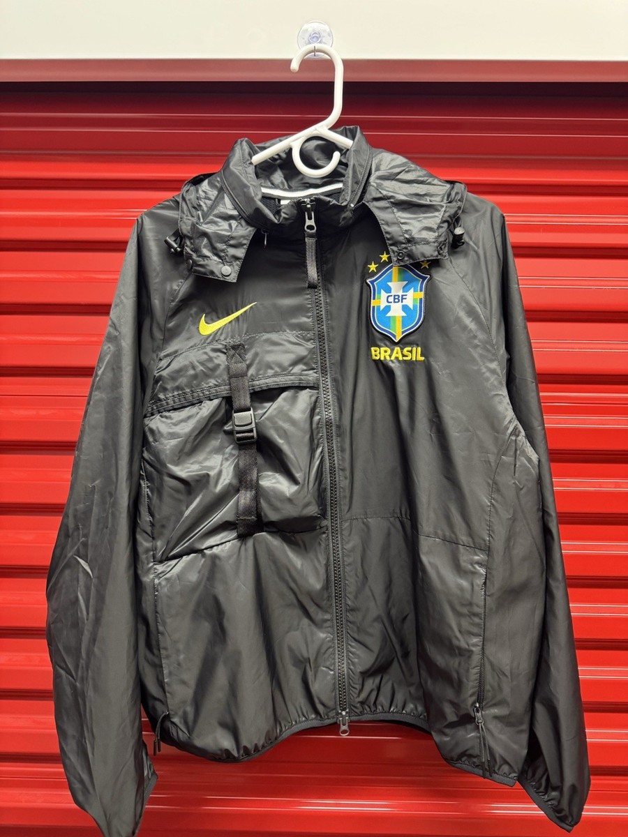 Men's Size Small - Brazil Nike Soccer HALO Packable Jacket FZ8359