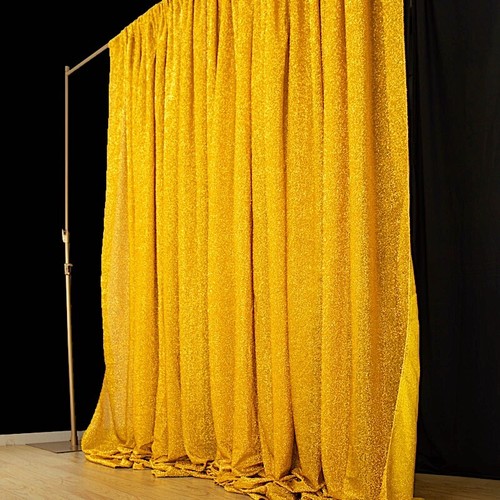 Metallic Gold BACKDROP 20x10 ft Spandex Party Wedding Decorations WHOLESALE - Picture 4 of 8