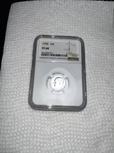 1958 Roosevelt Dime PF68 NGC Certified