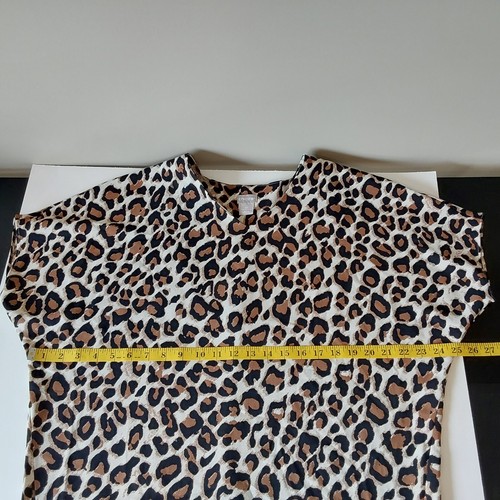 Chico's Top Tunic Leopard Print Sz 4P - Picture 6 of 6