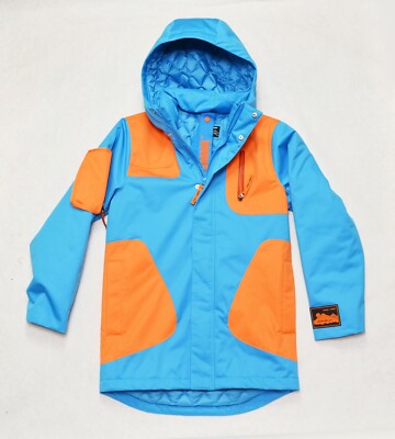 Eddie Bauer X HOMME FEMME Down Insulated Waterproof Orange and