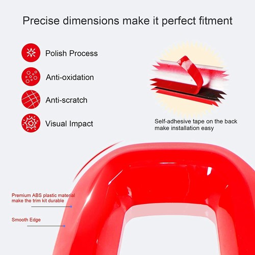 JeCar Garniture De Panneau De Commande De Fenêtre - Accessoires De Décoration Intérieure Pour Jeep Wrangler JL JLU 2018-2021 Et Jeep Gladiator JT