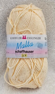 Schoeller Esslinger Malta 82% Cotton 18% Rayon  1.75 oz 142 yds #2 wgt yellow
