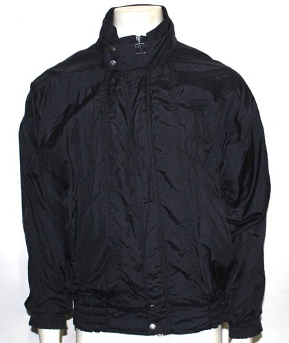 Pierre Cardin Vintage Schwarz Nylon Jacke L