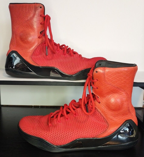 Nike Kobe IX 9 High KRM EXT Red Mamba 2014 9,5 Uomo 716993-600 Bryant Basket - Foto 24 di 24