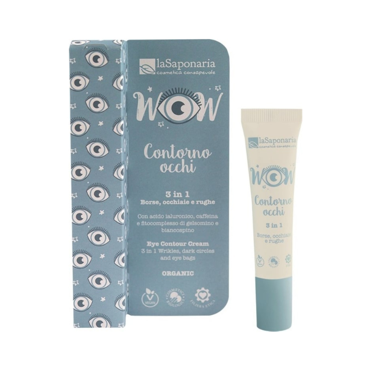 Contorno Occhi Bio 3 in 1: Contrasta Rughe, Borse e Occhiaie - La Saponaria