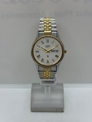 Citizen Quartz 5500-075927 Vintage Rare Wrist Watch Retro Old Date