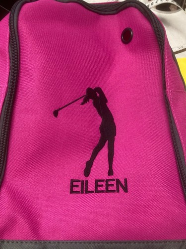 Golf Shoe Bag -Ladies - Embroidered - Personalised - great gift - super colours - Picture 4 of 13
