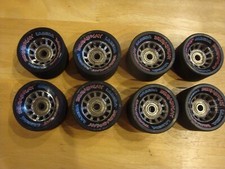 Labeda Broadway Roller Skating Speed Skate Wheels with Bearings- Set of 8