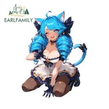 EARLFAMILY 5.1" Kawaii Gwen Attractive Car Sticker Kneeling Down Windows Decal