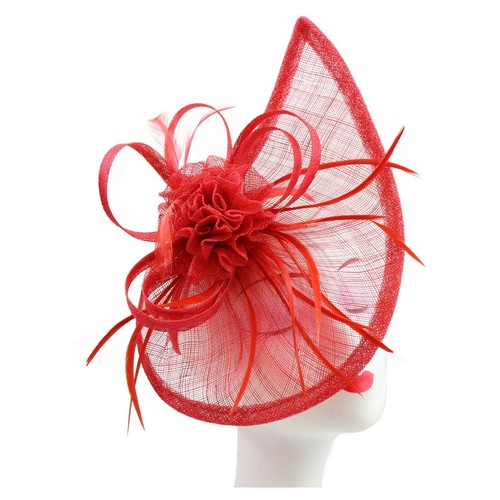 Women Headband Clip Wide Teardrop Fascinator Wedding Ladies Day Race Royal Ascot - Picture 3 of 81