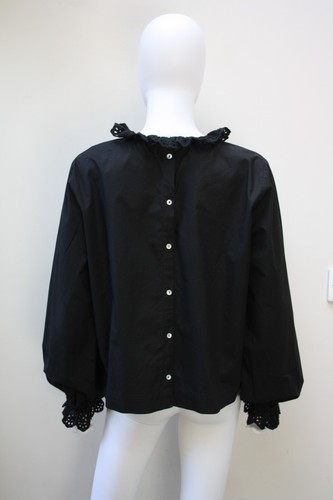 Skall Studio Cornflower Blouse Shirt, Black, 38, UK 10, Organic Cotton, RRP £145 - Picture 11 of 11