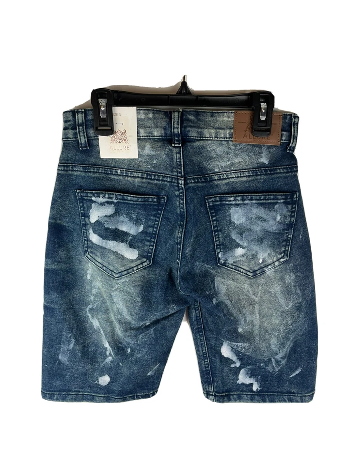Pantalones Cortos Allure Denim Pintura Manchada Talla 3 Nuevos con Etiquetas Foto 2 de 4