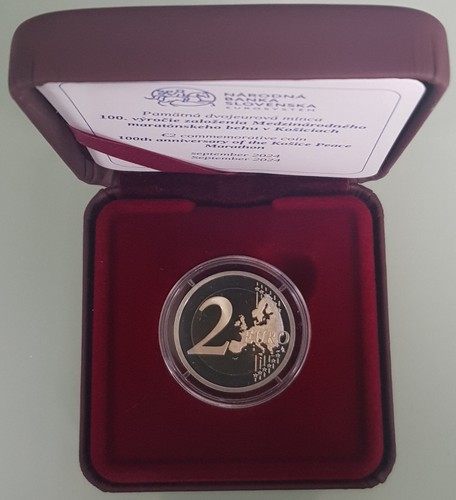 MDS SLOWAKEI SLOVAKIA 2 EURO 2024 PL "FRIEDENSMARATHON VON KOŠICE" IM ETUI - Picture 2 of 5