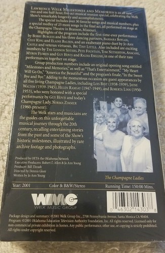 Lawrence Welk Milestones & Memories A Musical Family Reunion VHS New Sealed - Picture 2 of 2