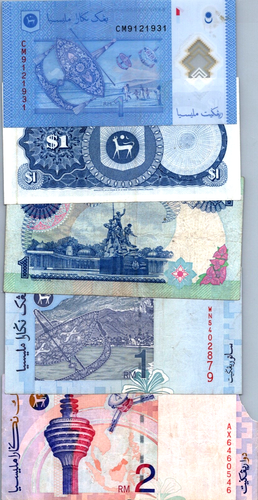 Malaysia Ringgit Banknote Set (5 Notes) - Picture 2 of 3