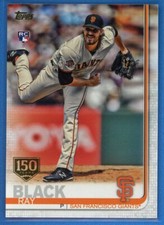 2019 Topps Series 1 150th Anniversary Gold Stamp #333 Ray Black Giants Rookie RC