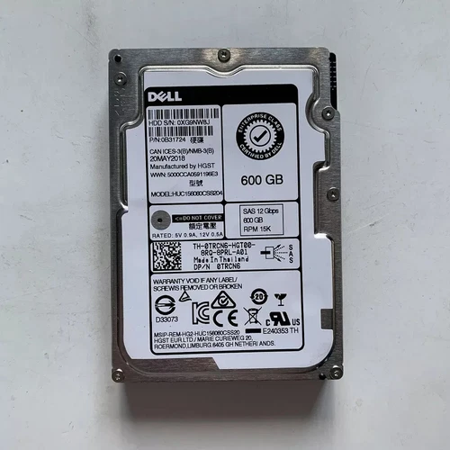 Dell TRCN6 0TRCN6 600GB 15K SAS 2.5" 12Gb/s HDD Hard Drive HUC156060CSS204 - Bild 2 von 5