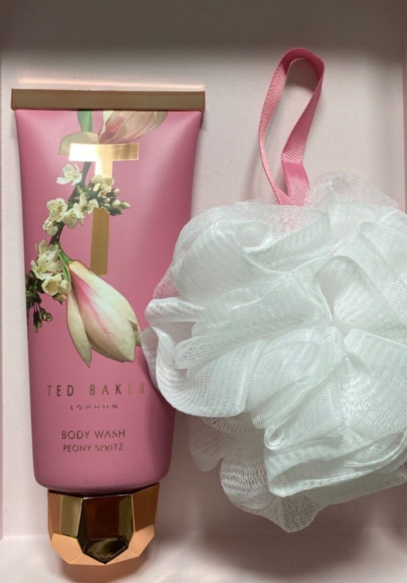 Ted Baker Peony Spritz Body Wash 200ml & Body Polisher (Puff) New eBay