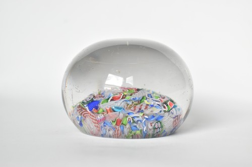 Antique St Louis Scrambled Millefiori Paperweight - Picture 8 of 16