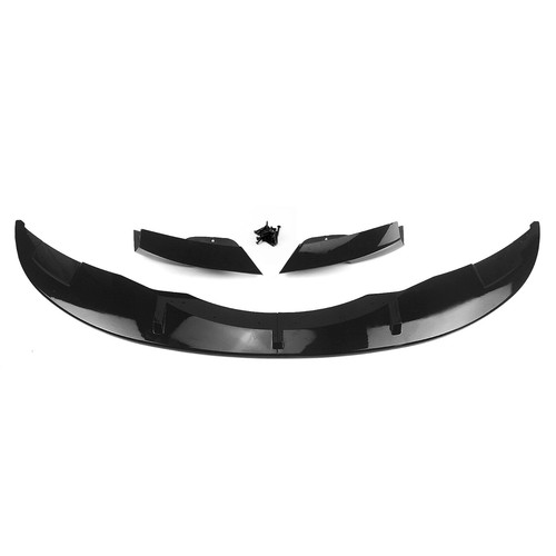 1 Satz Frontstoßstange Spoiler Lippe Schwarz Für BMW E90 E92 M3 2008 2009–2013 - Picture 3 of 12