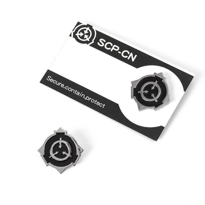 SCP Foundation Logo - Wh Square Car Magnet 3 x 3