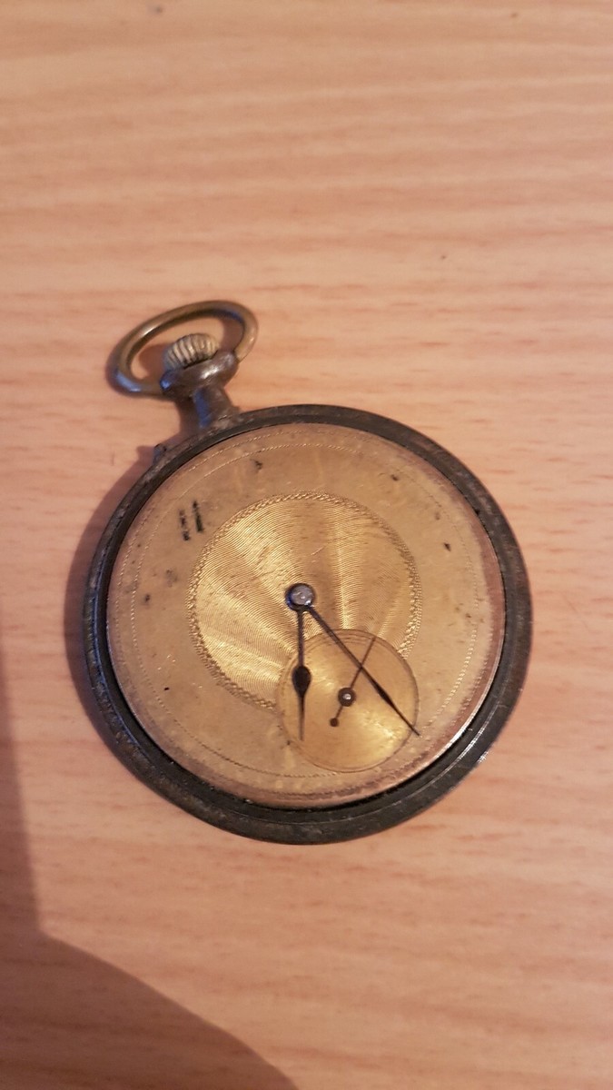 Montre Gousset Ancienne - Pour Pièces, Axe Balancier Cassé, Occasion à Restaurer