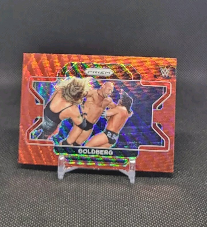 Goldberg 2022 Panini Prizm WWE #33  Red Wave Prizm