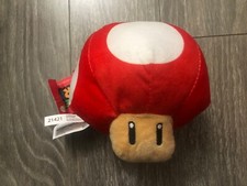 2021 Good Stuff Nintendo Super Mario Power up Mushroom Head Plush 5 NWT