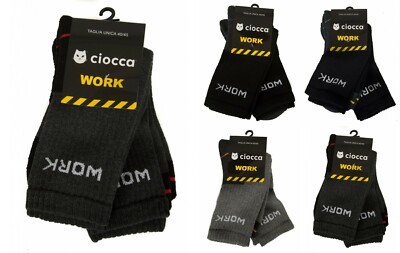 Bipack short sock man set of 2 socks CIOCCA  item WORK01 CALZINO LAVORO