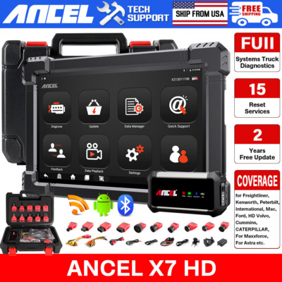 Heavy Duty Truck Scanner Full System Diagnostic Bidirectional Diesel ECU Coding