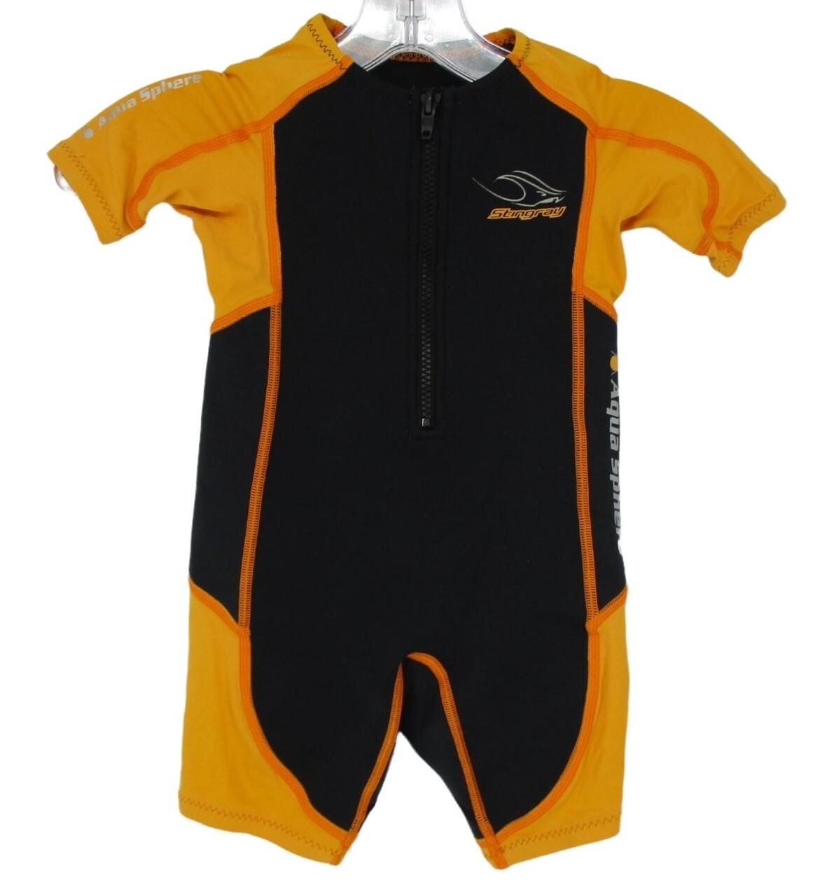 Stingray Wet Suit Kids Size 4 Short Sleeve Zip Front One Piece Color Block Ebay