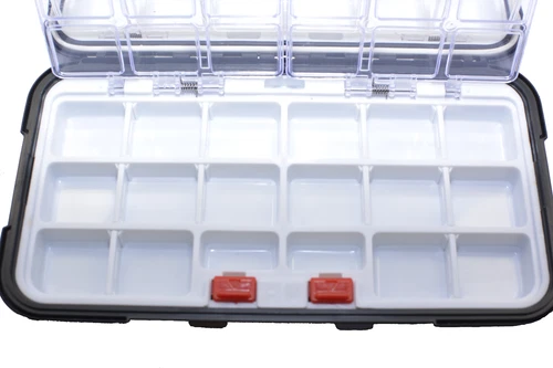 1x Fishing Lure Bait Tackle 2 Layer Storage Box Case Waterproof Compartments NEW - Picture 22 of 150