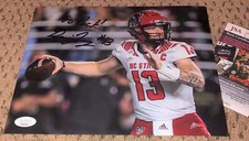DEVIN LEARY SIGNED 8X10 PHOTO AUTOGRAPH NC STATE WOLFPACK JSA PACK FOOTBALL AUTO