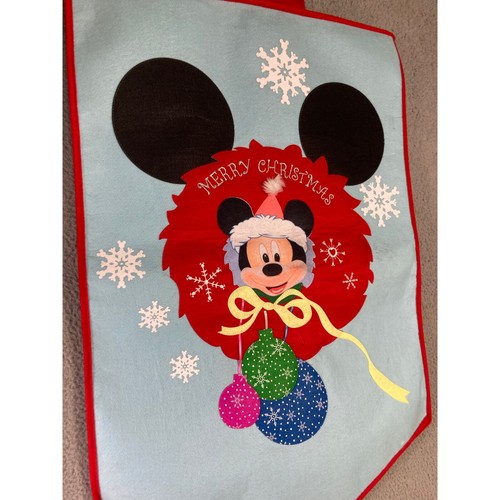 Disney Mickey Mouse Christmas Banner Large Festive Holiday Decor Door Hanger - Picture 5 of 15