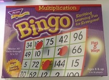 Multiplication Bingo; new in package; educational game