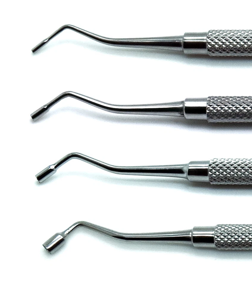 Enchufes de llenado de amalgama de plástico compuesto dental 4 piezas instrumentos premium Foto 3 de 4