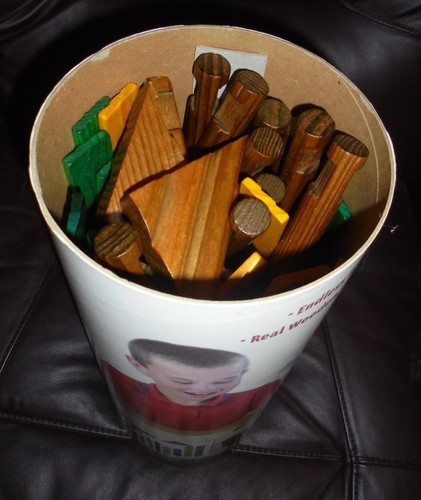 Ideal, all wood construction Frontier Logs, 160 pcs, lexcellent condition - Picture 4 of 7