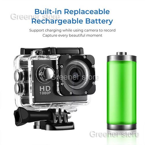 4K WiFi Action Camera Waterproof Sports Riding Camera HD 1080P Screen Underwater - Picture 15 of 20