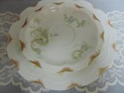3 Pc. Haviland Limoges Cup Saucer 7.5" Plate Schleiger 910-2 Green Scrolls Gold — photo 5