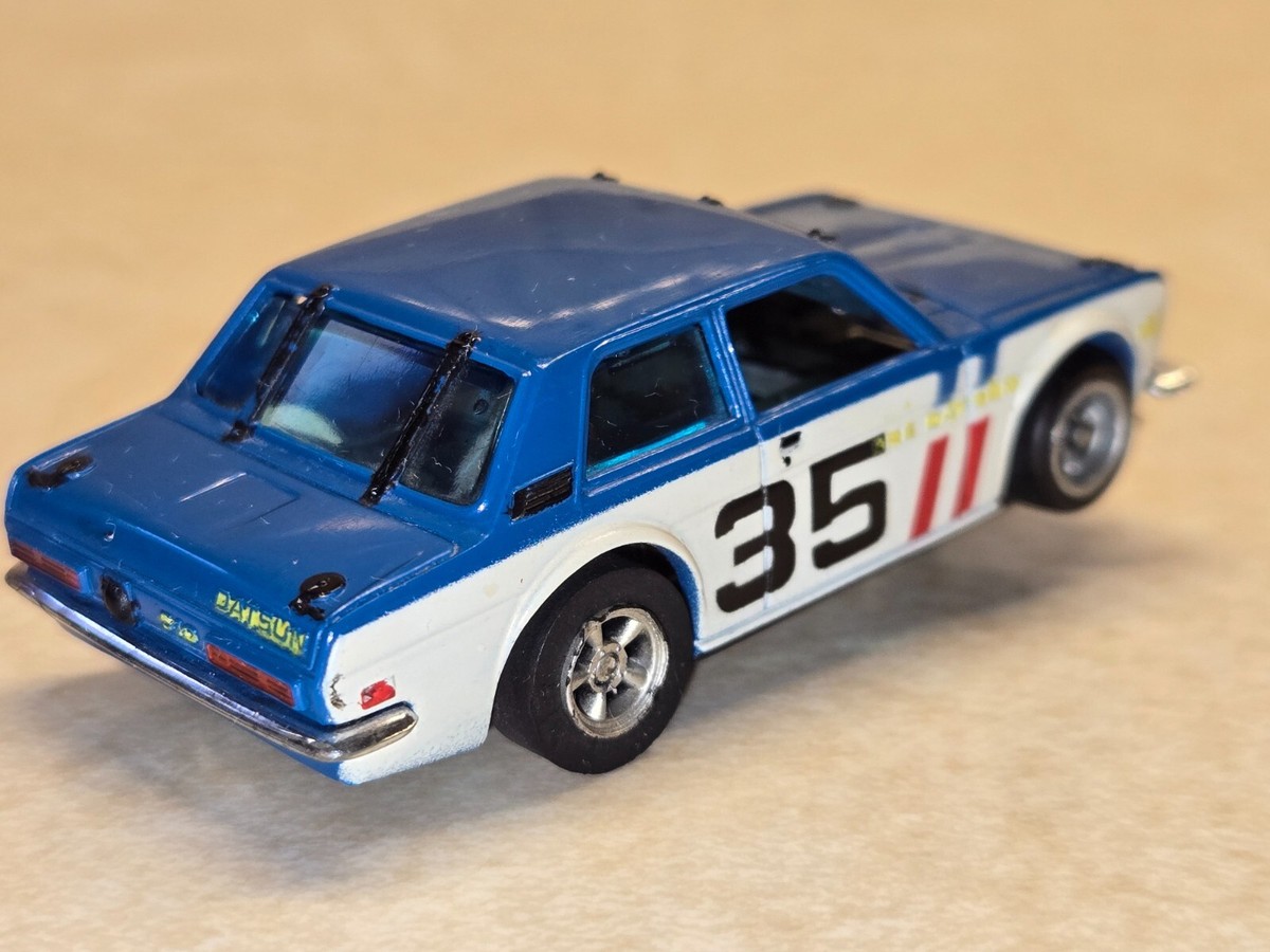 70 BRE DATSUN 510 (YELLOW) ☆HOスロットカー Auto World 1970 Datsun 510 (Yellow) X-Traction HO Slot Car