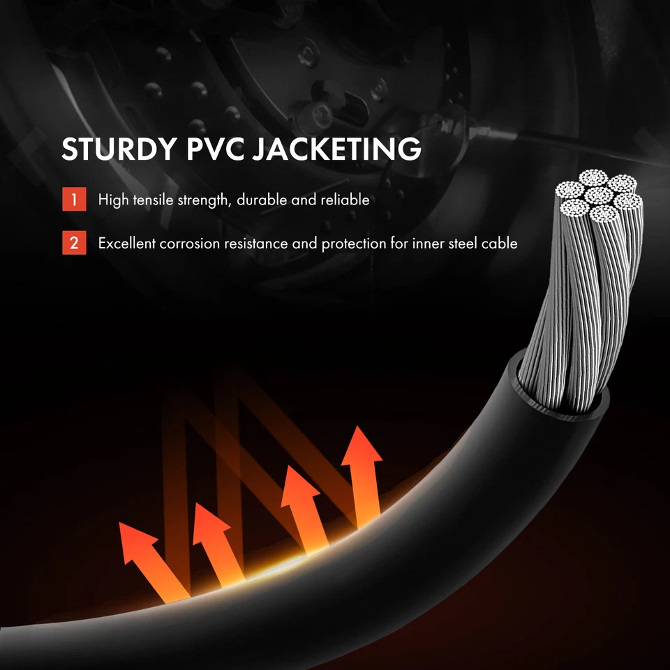 2x Cabo de Freio de Estacionamento para Ford Fusion 2007-2012 Mercury Milan Traseiro Esquerdo e Direito - Imagem 3 de 4